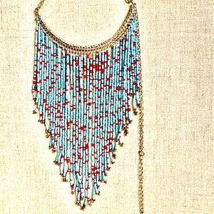 Adjustable Boho Beaded Necklace